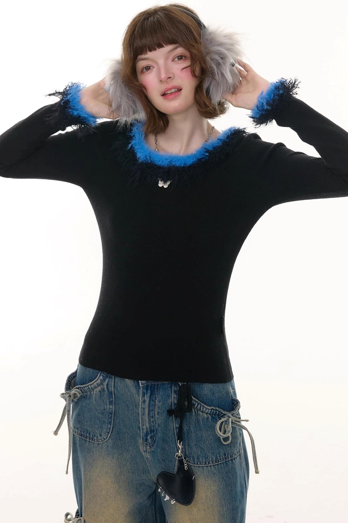 美式复古针织毛衣