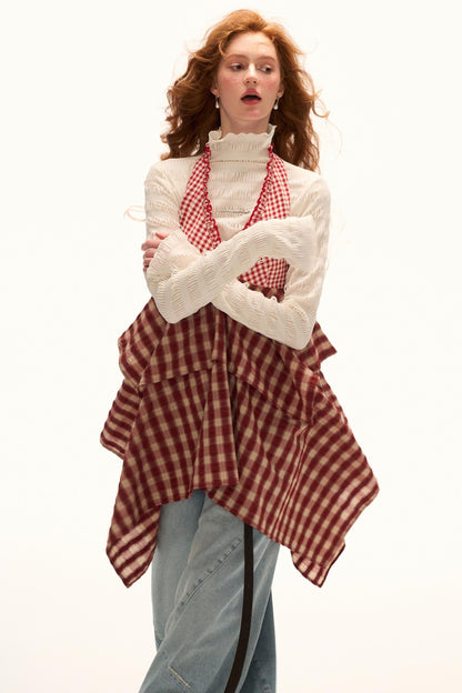 Red Layered Spice Girl Top