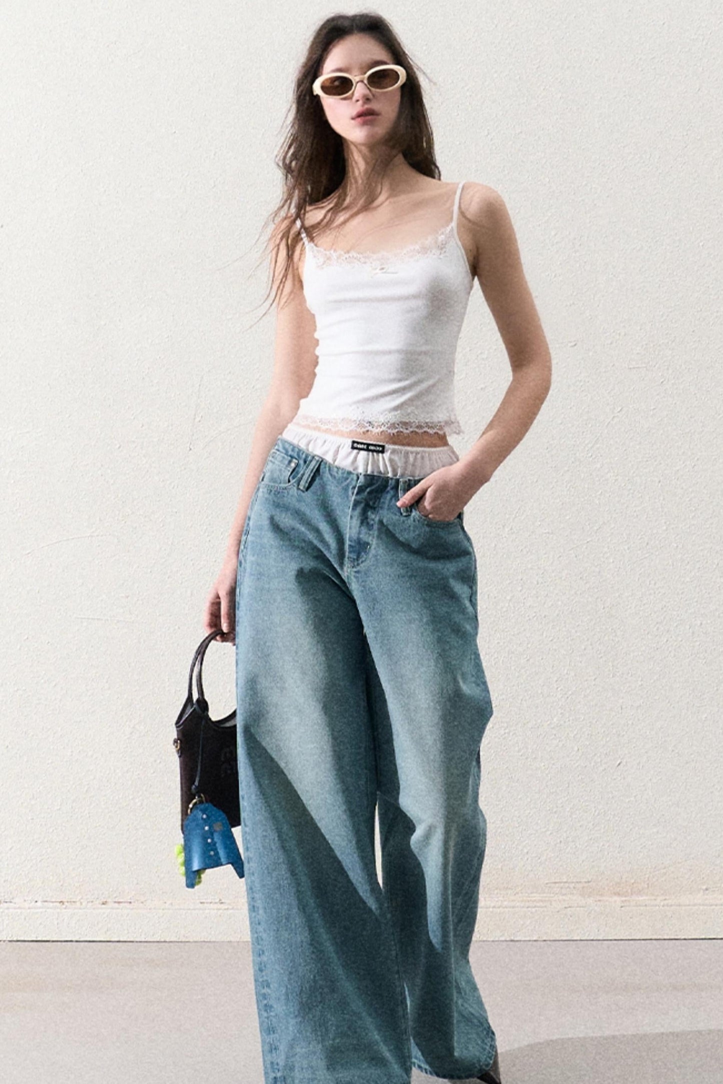 Slim Lace Strap Base Layer Top