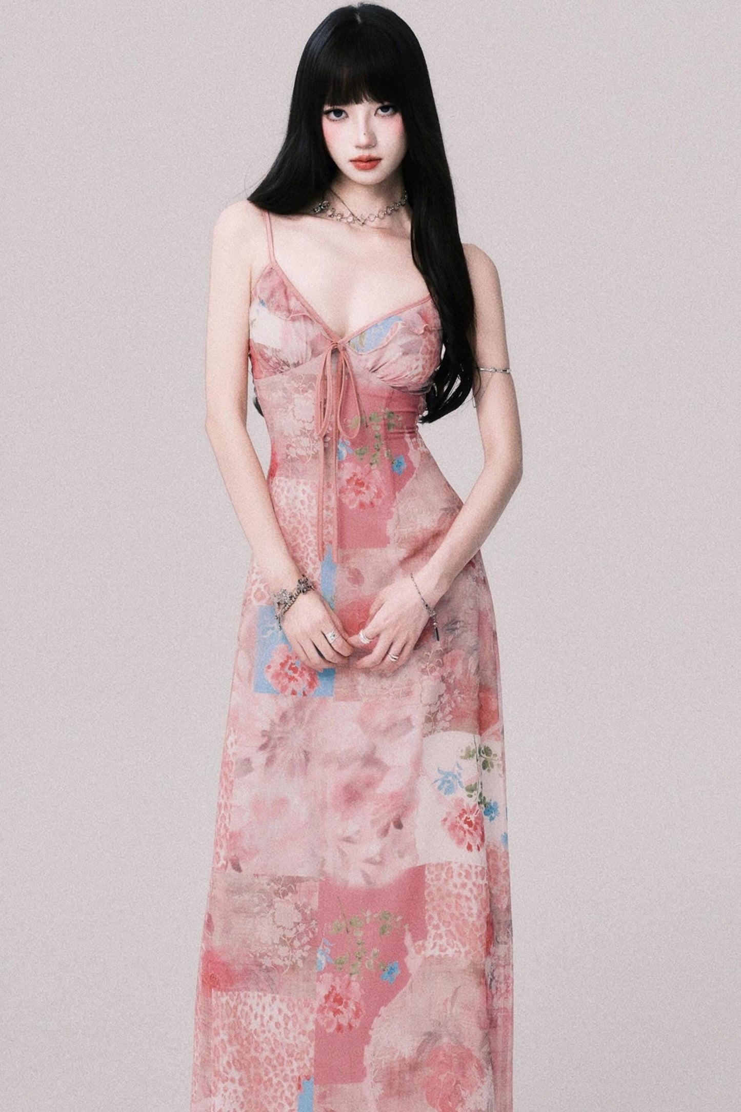 Floral Halter Beach Dress