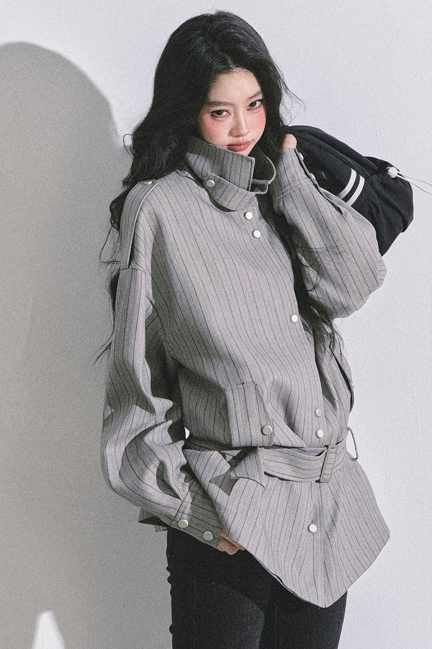 Autumn Striped Slimming Jacket