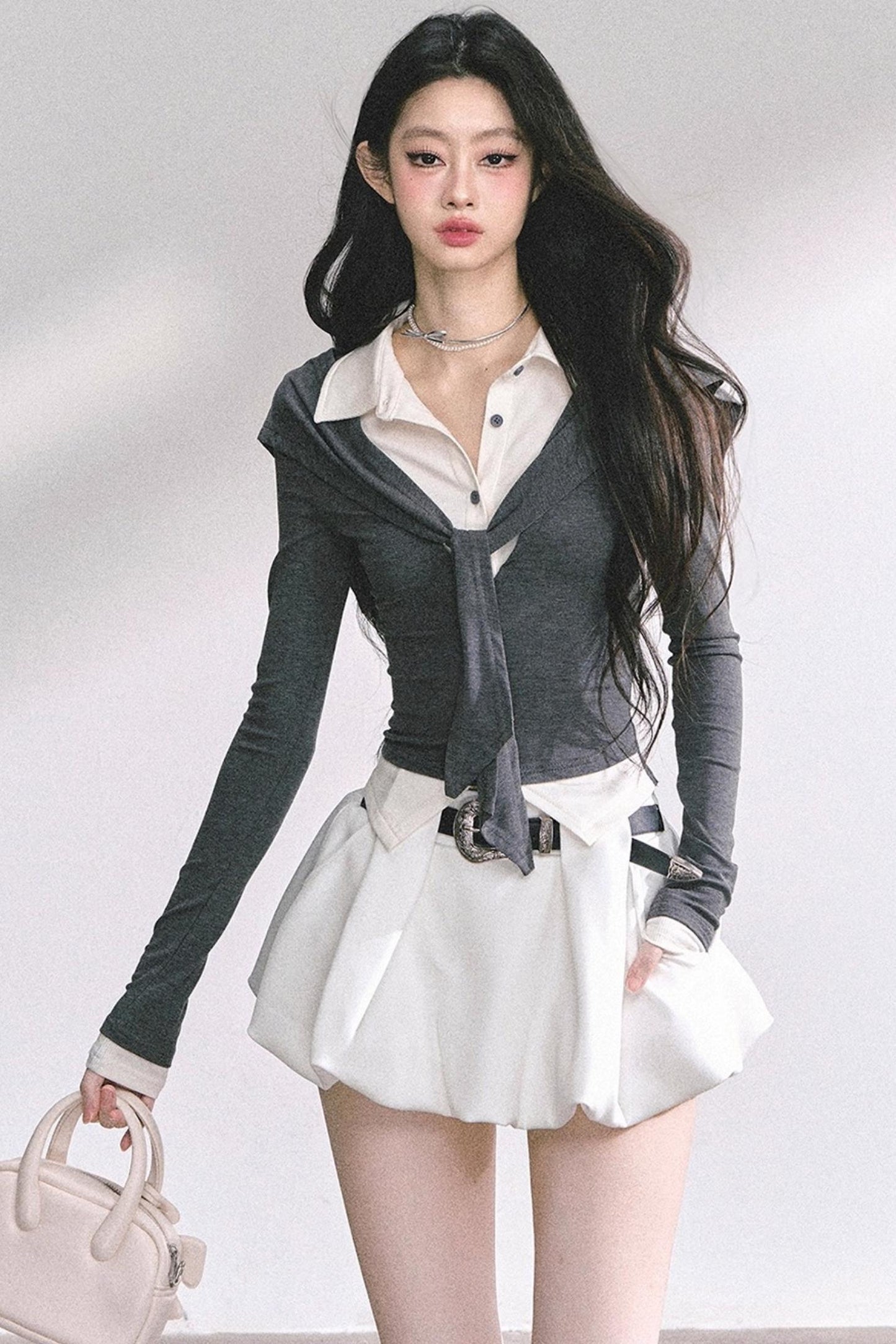 Autumn Waist Slimming Long-Sleeved Tops