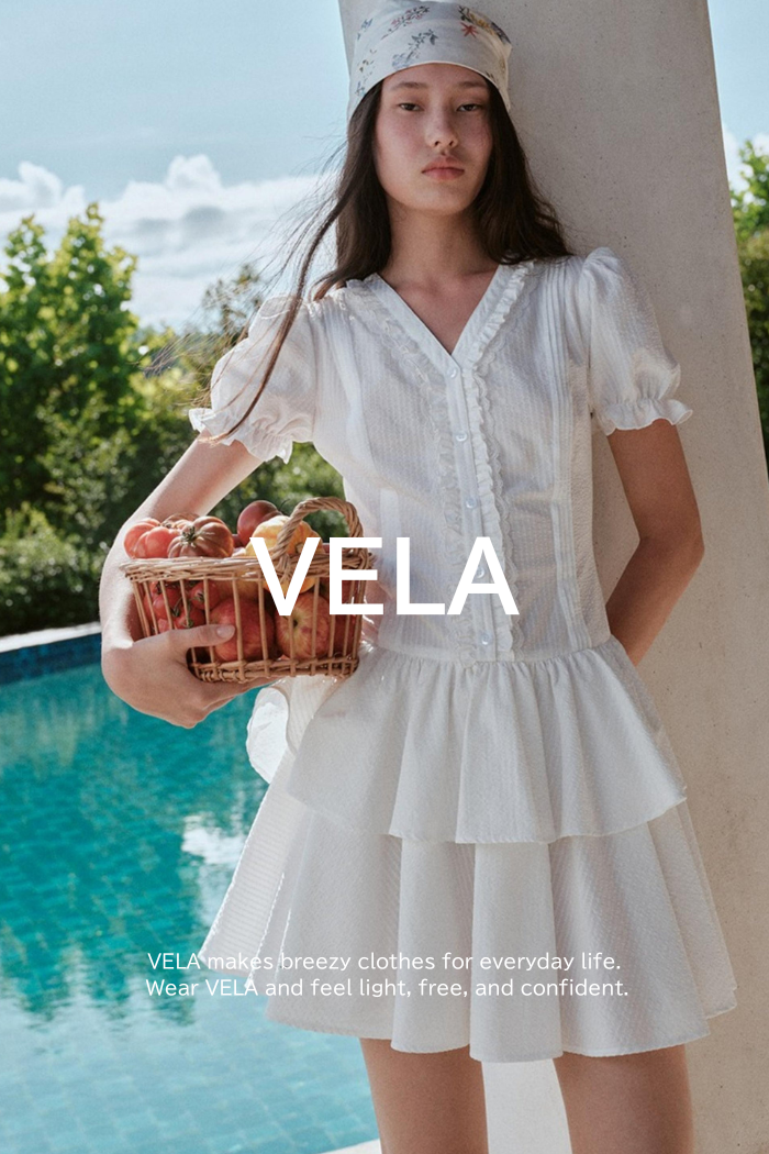 Blue Hour V-Neck Double-Sleeved Dress