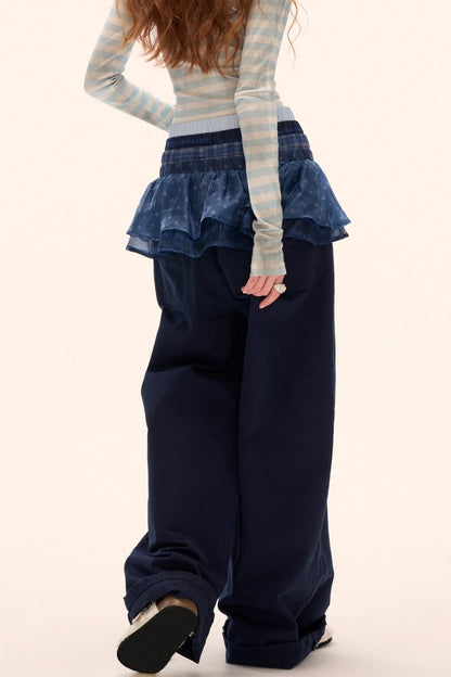 Layered Multi-Waisted Trousers