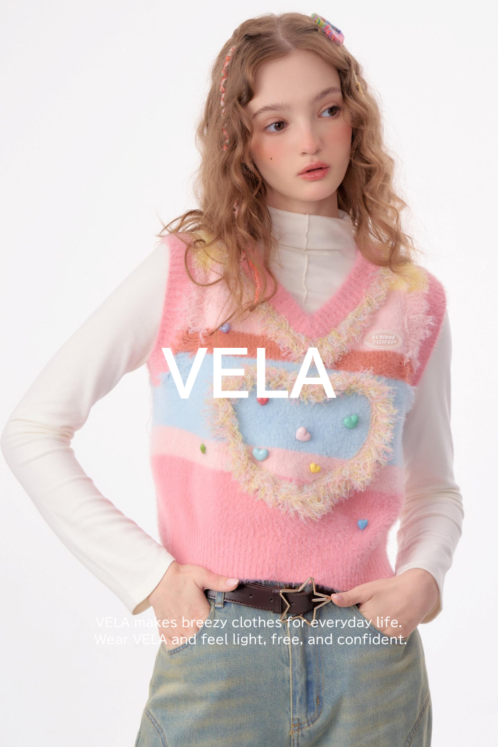 Vintage Pink Knitted V-Neck Sweater Vest