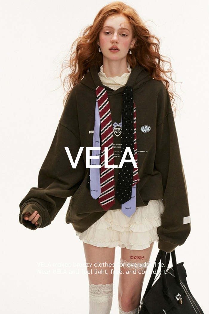 Contrasting Multi-Tie Logo Hooded Sweatshirt