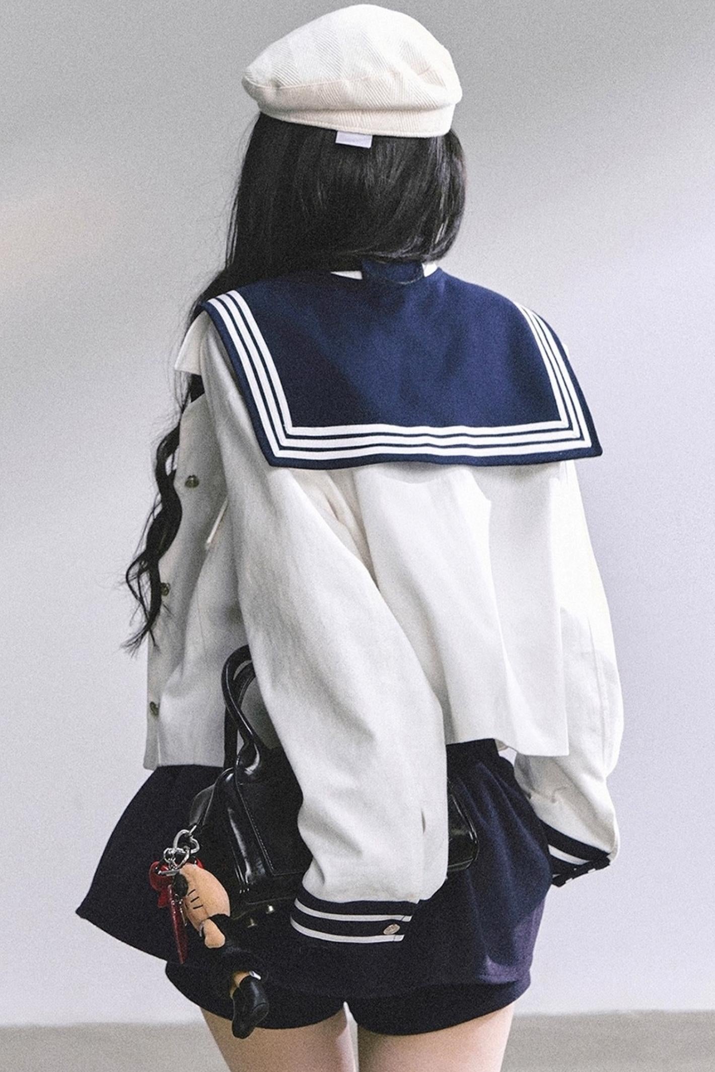 Luxury Denim Cargo Jacket