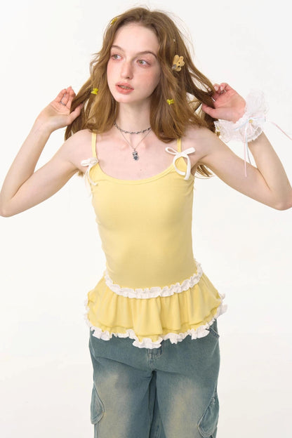 Summer Lace Knit Camisole