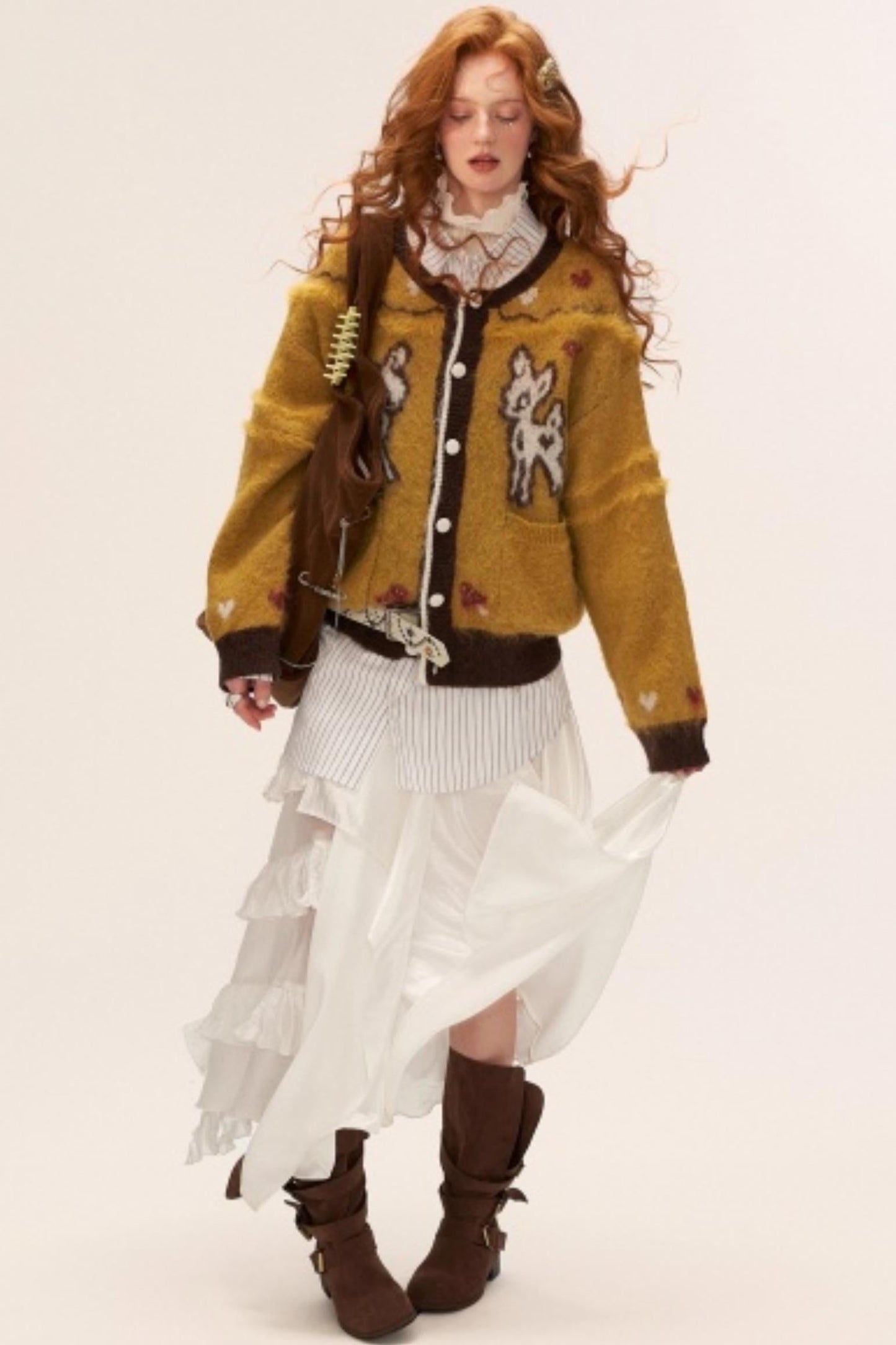 Cute Butterfly Fawn Cardigan