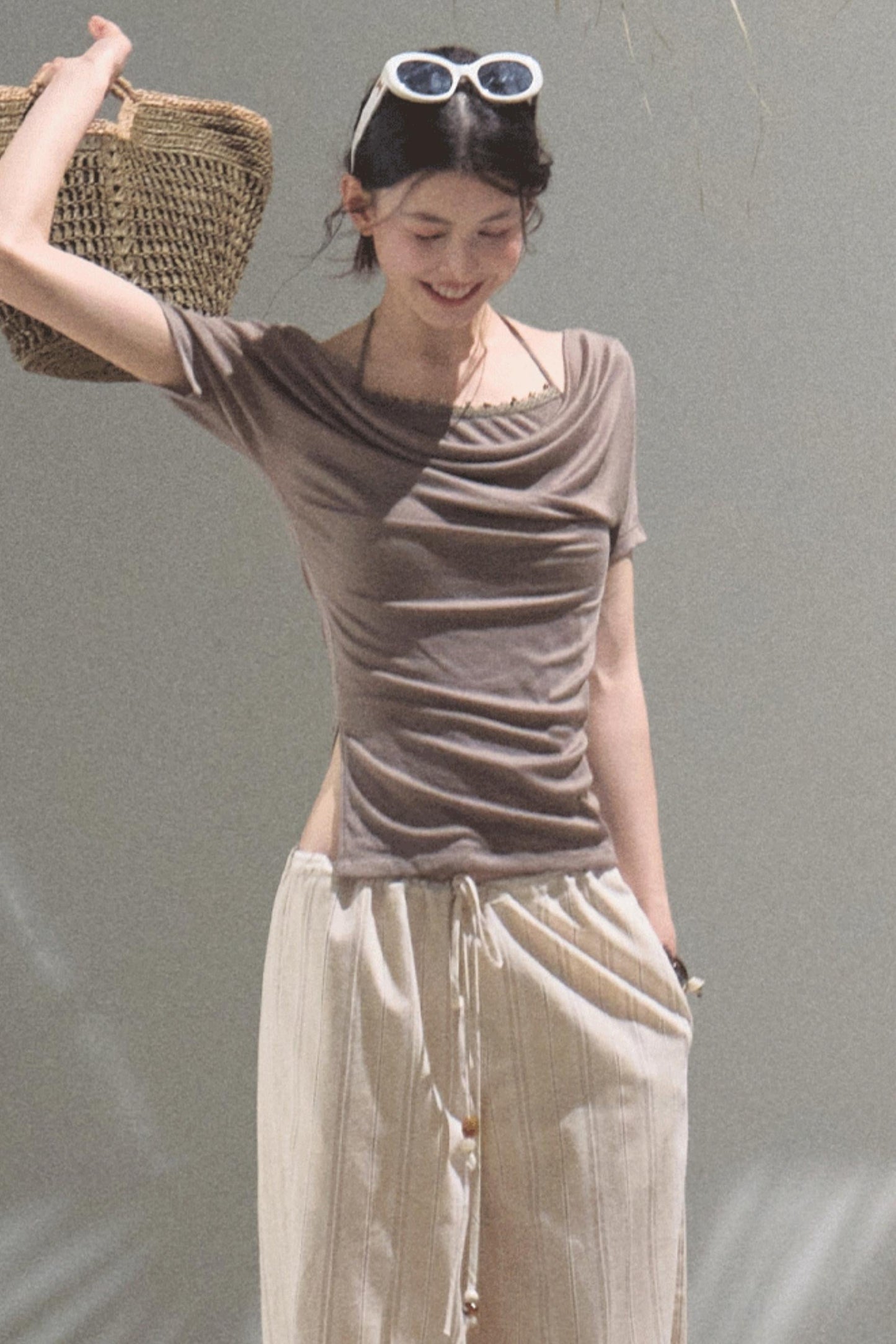 Desert One-Shoulder Top