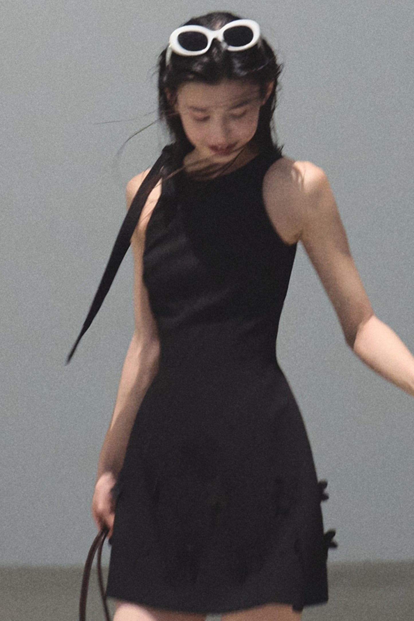 Summer Stars Floral Ribbon Racer Dress