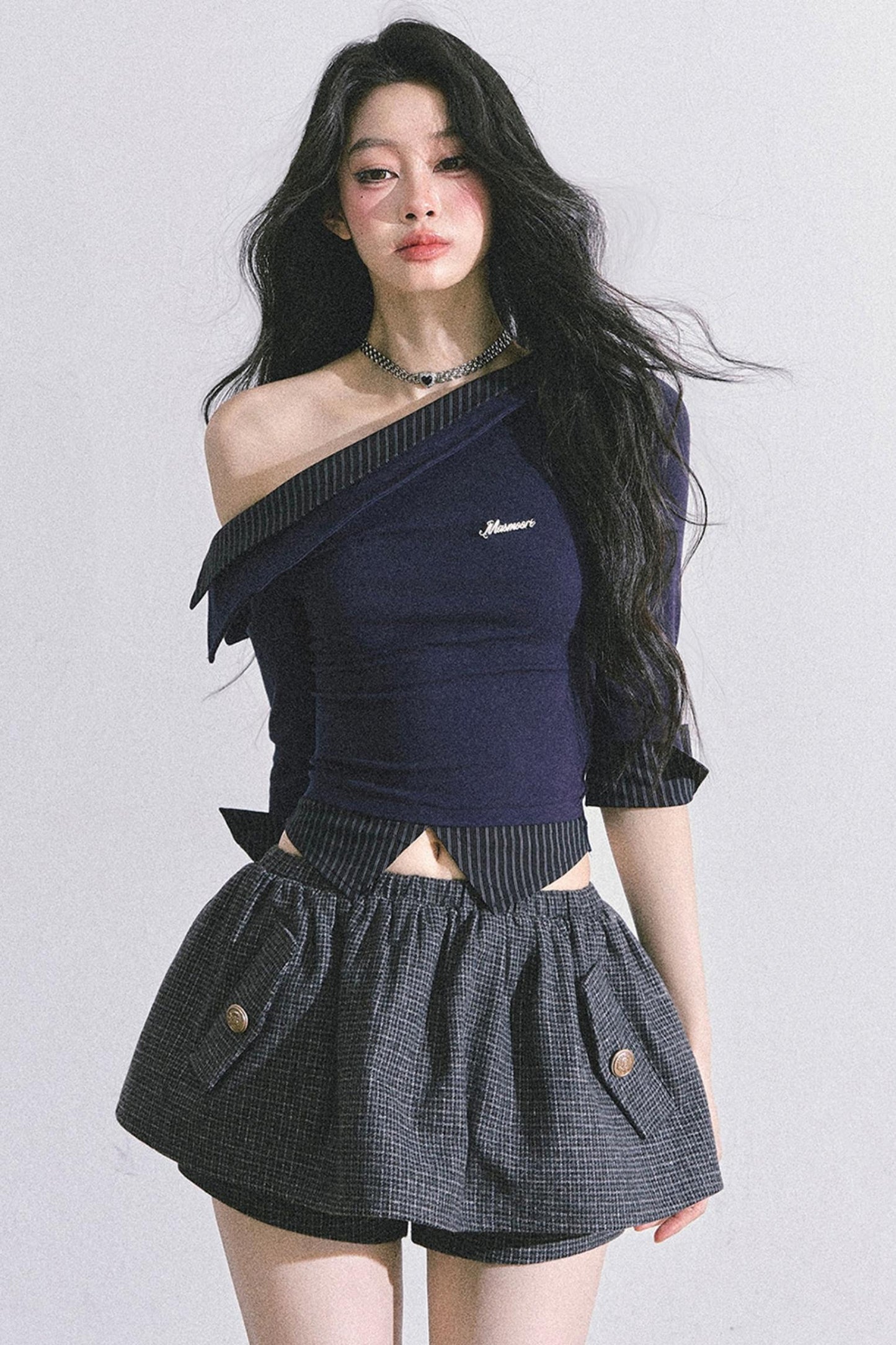 グレートーン ストライプ Tシャツ