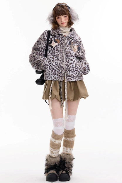 Autumn High Waisted Woolen A Line Skirt