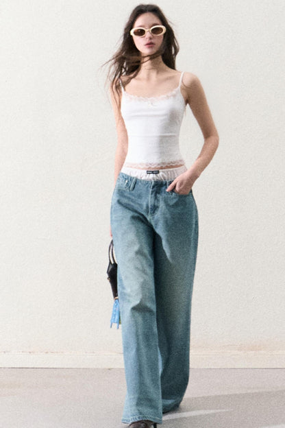 Slim Lace Strap Base Layer Top