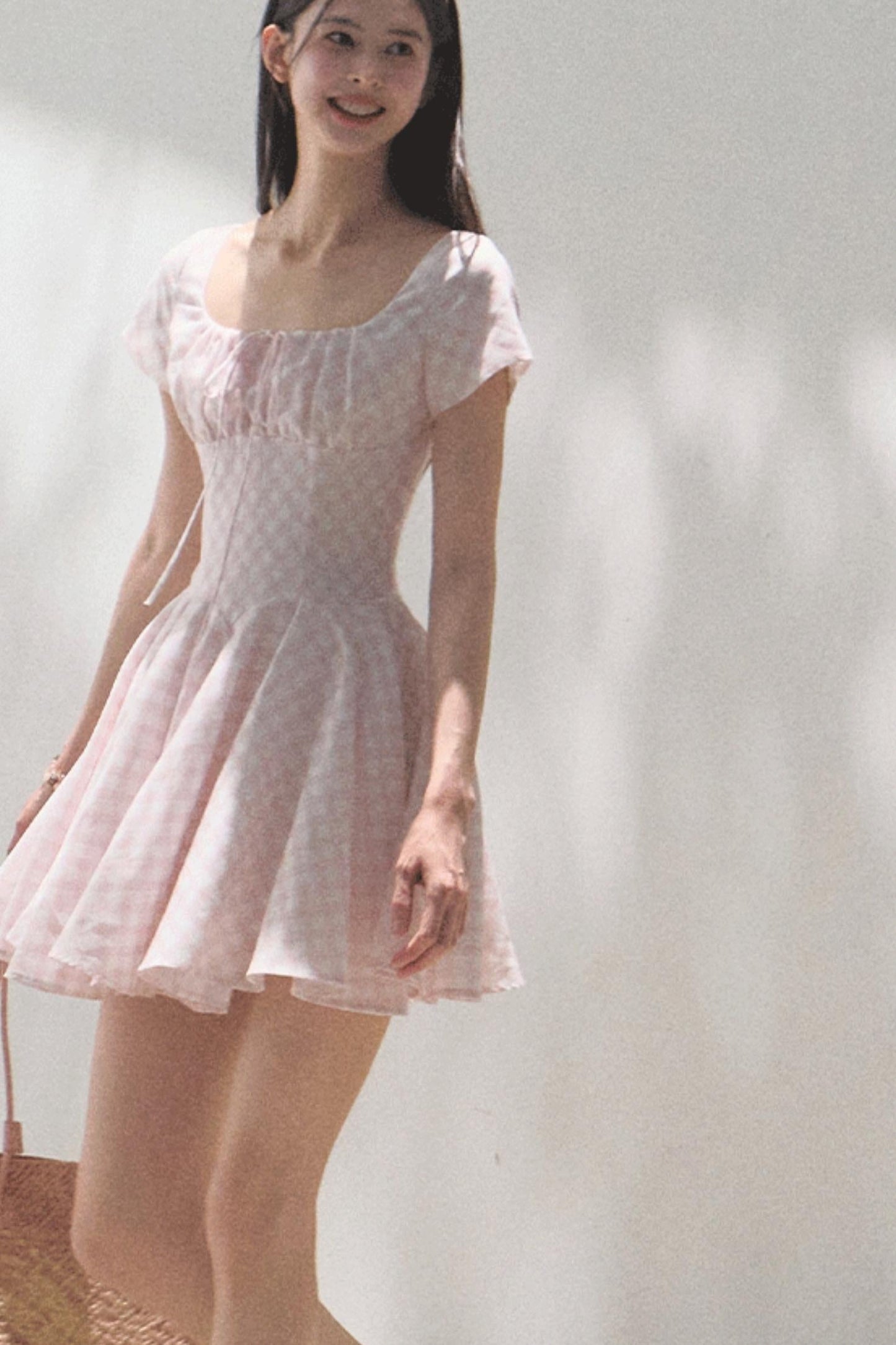 Sweet Bow Tie Mini Dress