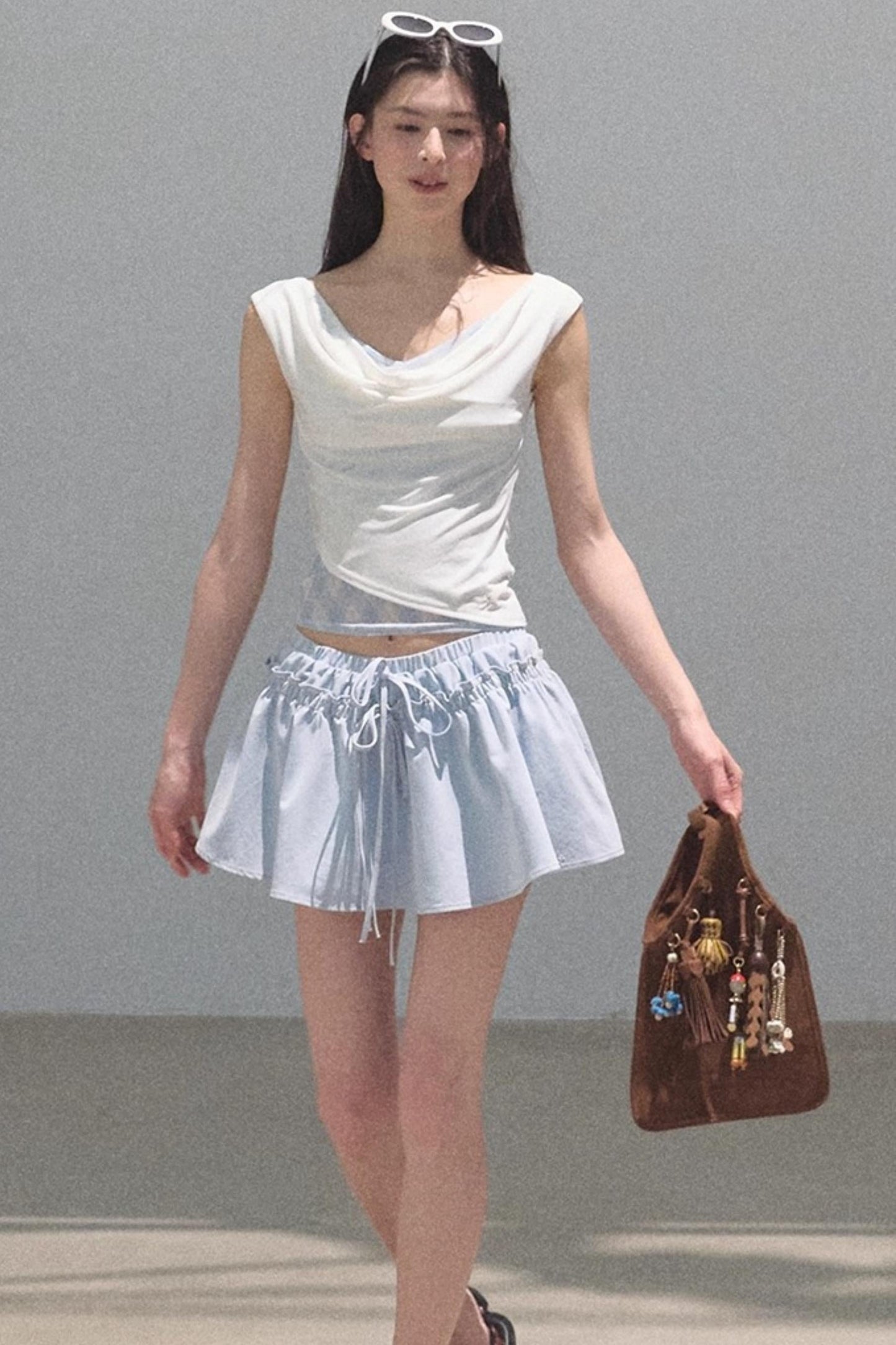 Rising Check Slim-Fit T-Shirt