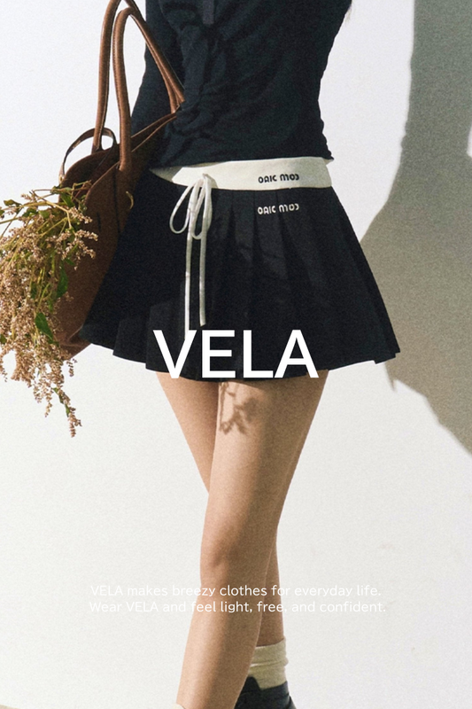 Double Waist Pleated A-Line Skirt