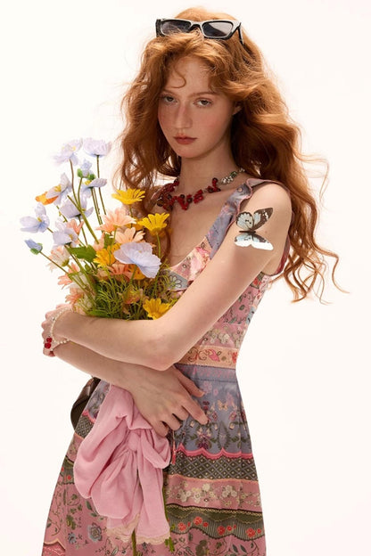 Summer Floral Stripe Dress