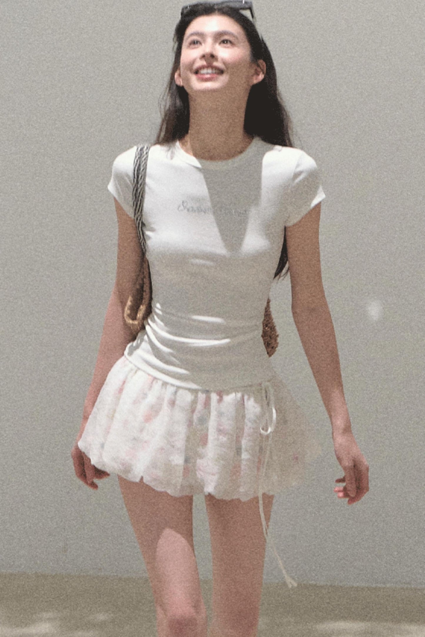 Floral Peplum Culottes Skirt Set