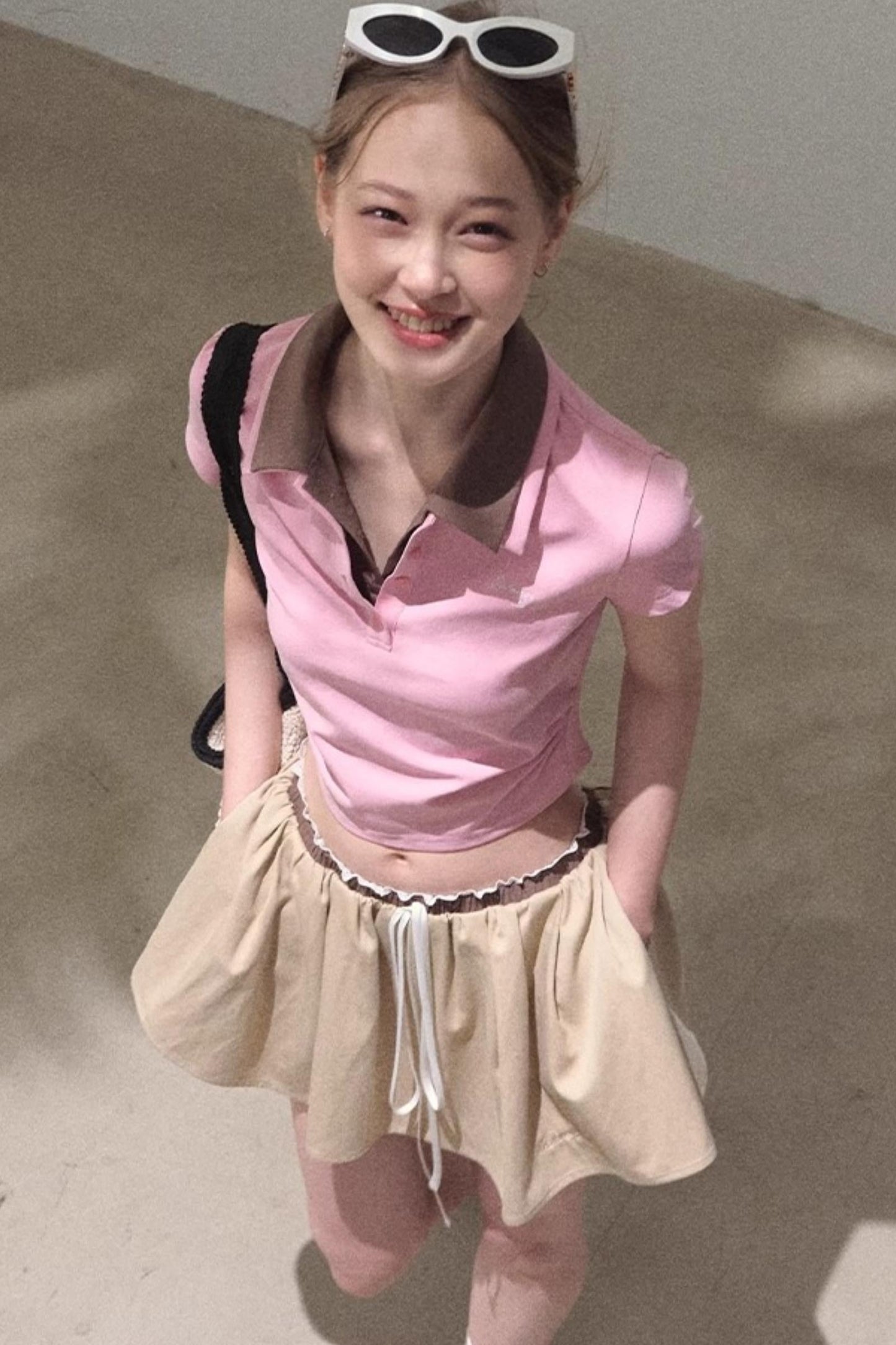 Vintage Lace Poncho Polo Skirt Set-Up