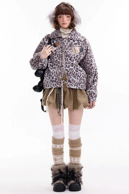 Autumn High Waisted Woolen A Line Skirt