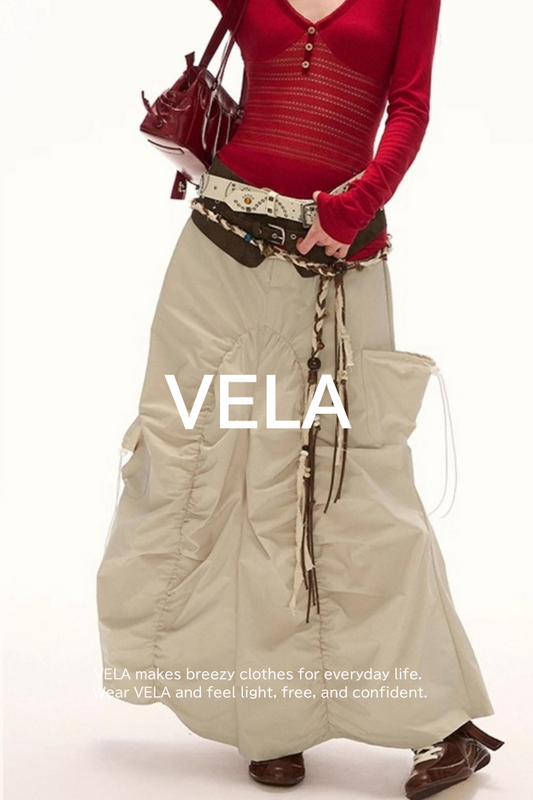 Functional Irregular Hem Black Skirt