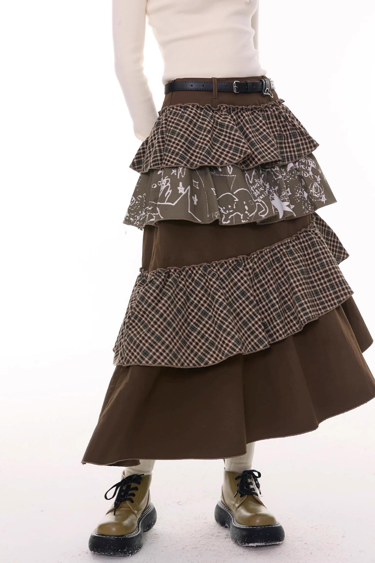 秋冬季高腰显瘦裙