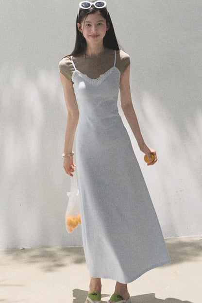 Waist-Cinching Crocodile Dress