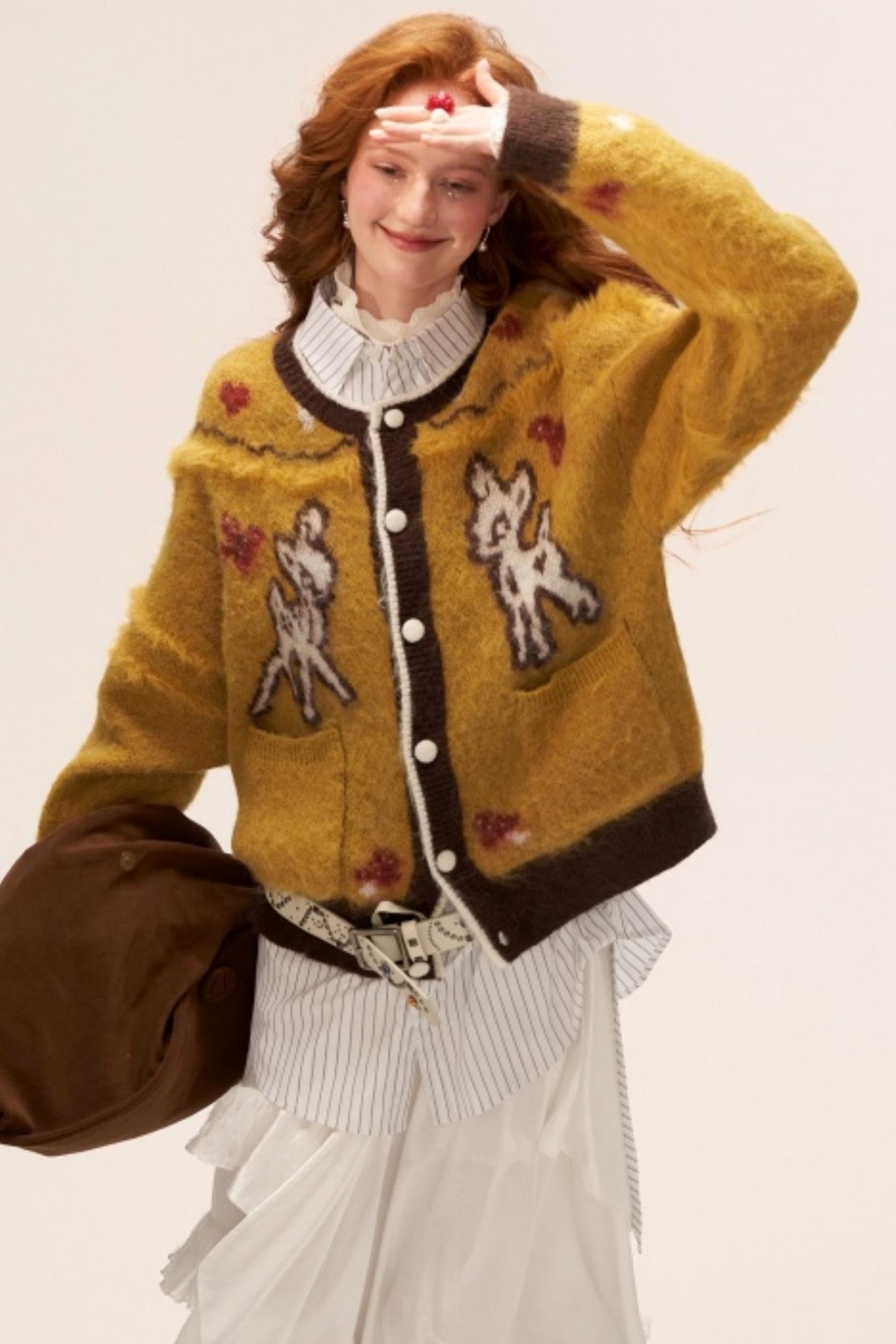 Cute Butterfly Fawn Cardigan