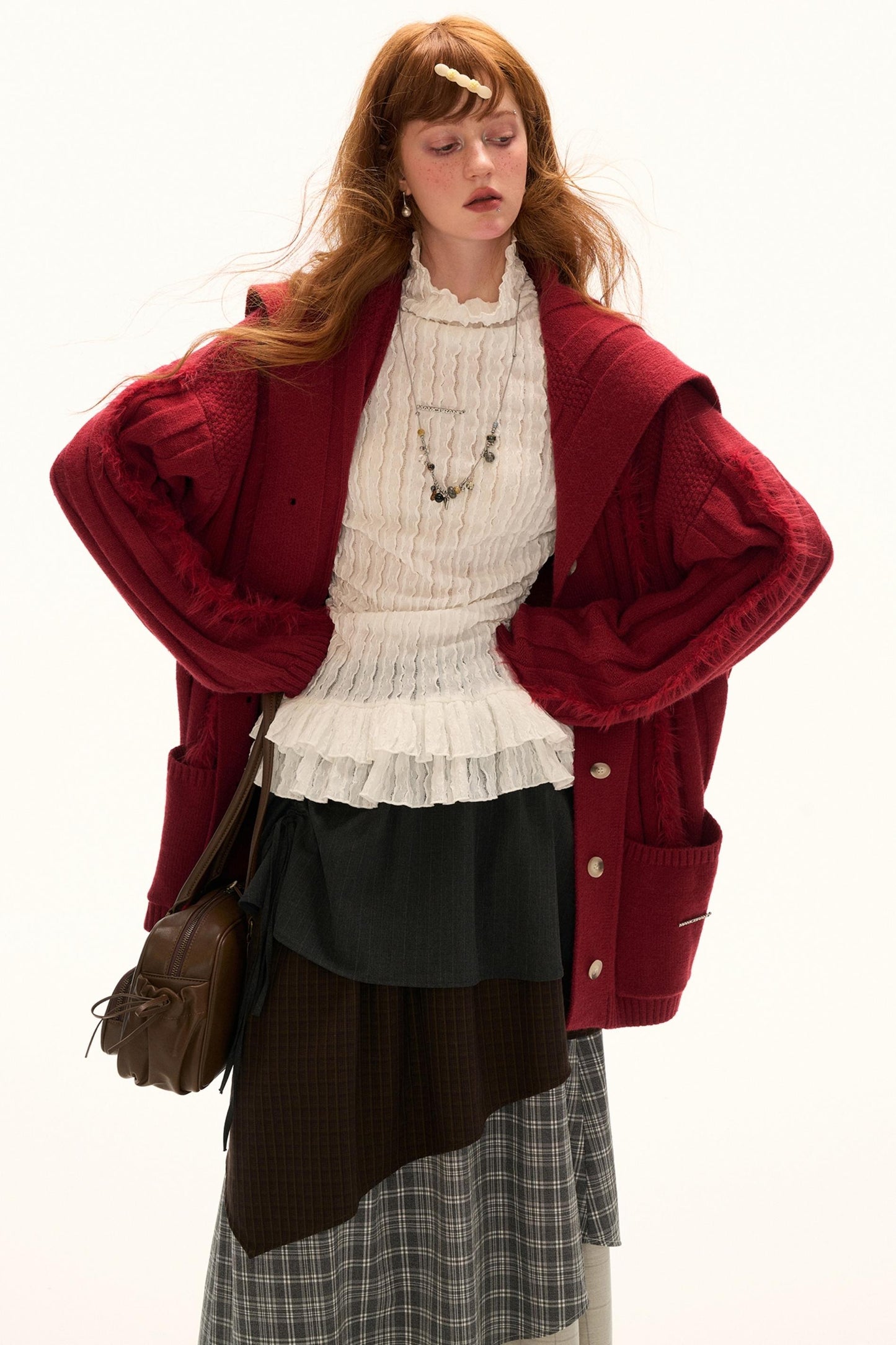 High-neck Slimming Long Sleeve Tee