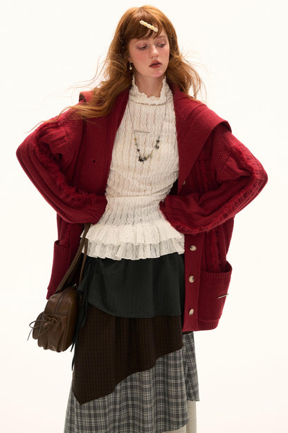 High-neck Slimming Long Sleeve Tee