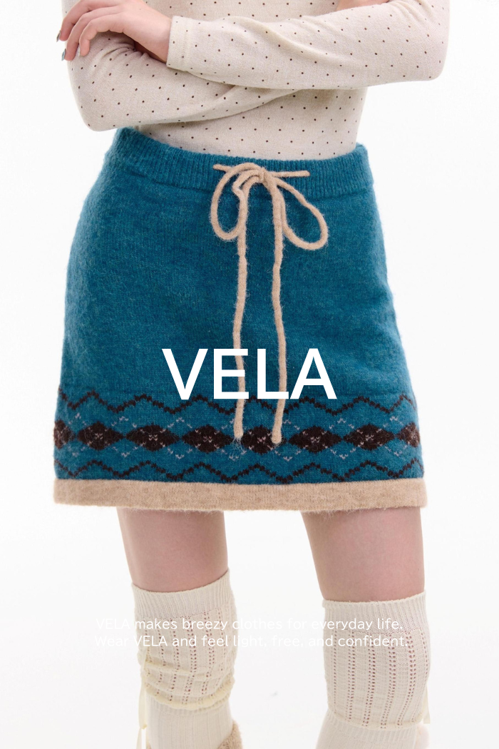 Retro Design High Waist A-Line Knitted Skirt