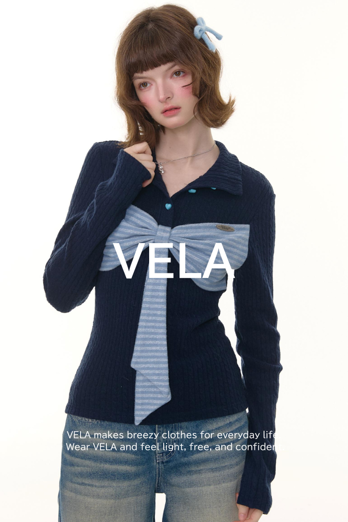 Autumn Bow Turtleneck Knitted Sweater