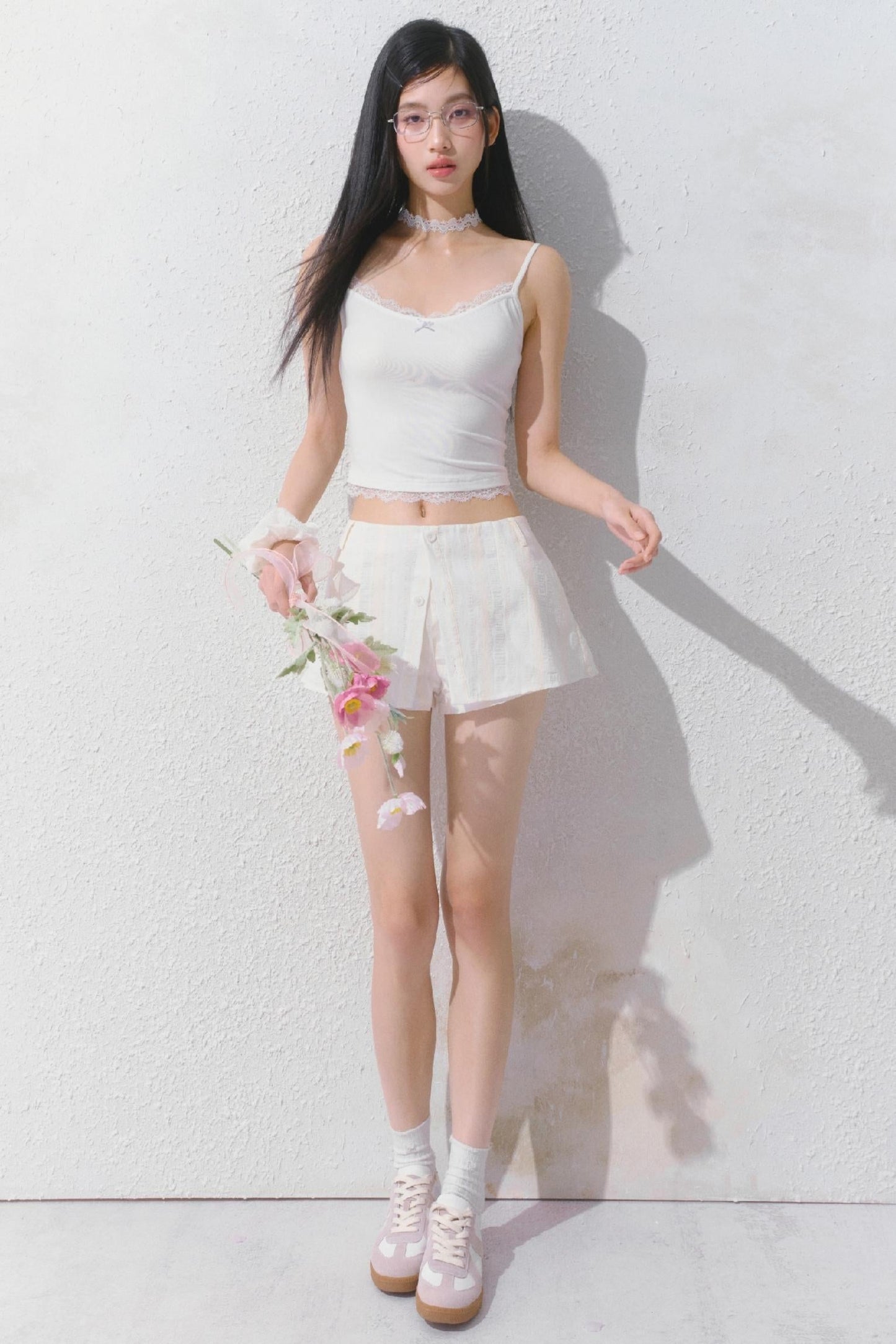 Sporty Strap Knit Top Set-Up