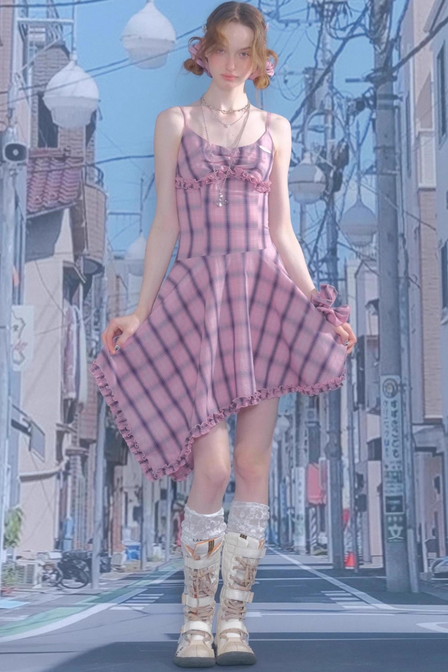 Summer Chic Plaid Dress