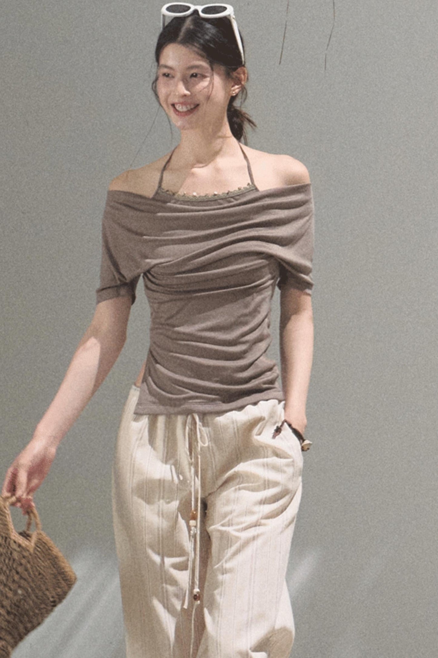 Desert One-Shoulder Top