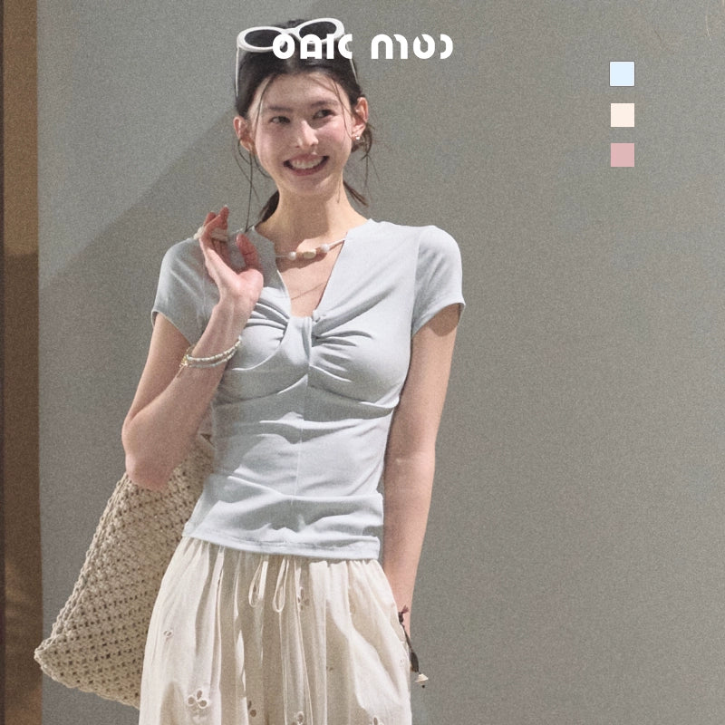 Cool Beaded V-Neck Tee