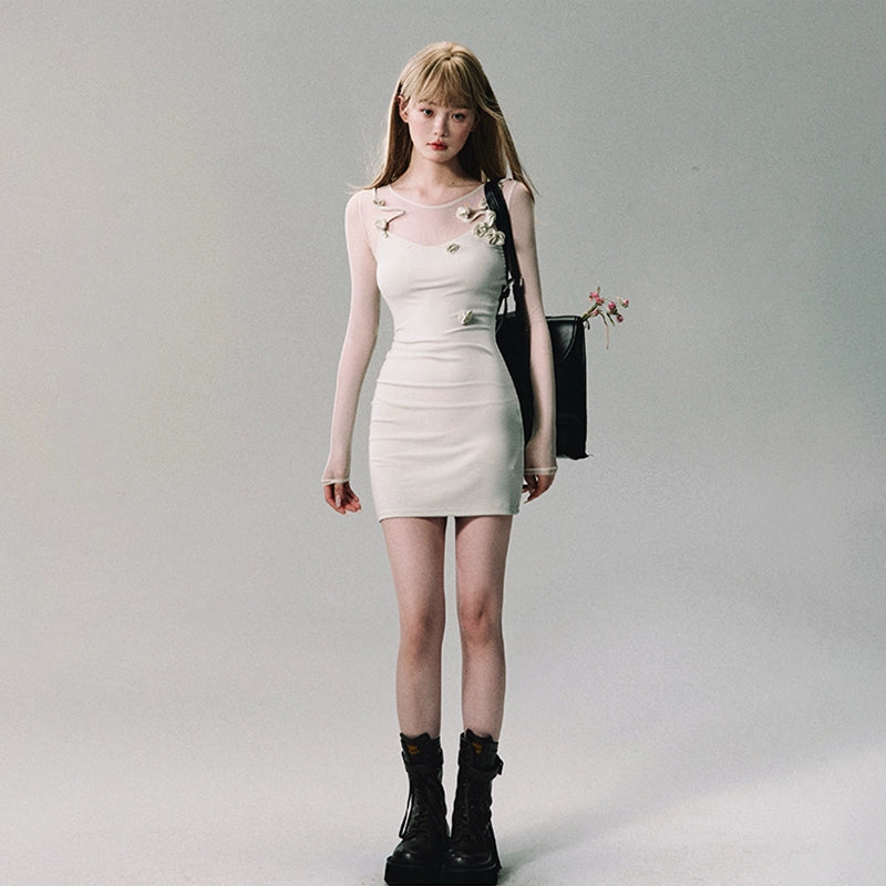 Greece Goddess Embossed Long Dress