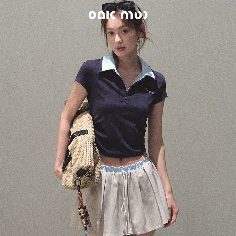 Vintage Lace Poncho Polo Skirt Set-Up