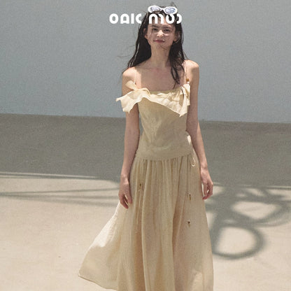 Summer Ruffled Camisole Skirt Set-Up