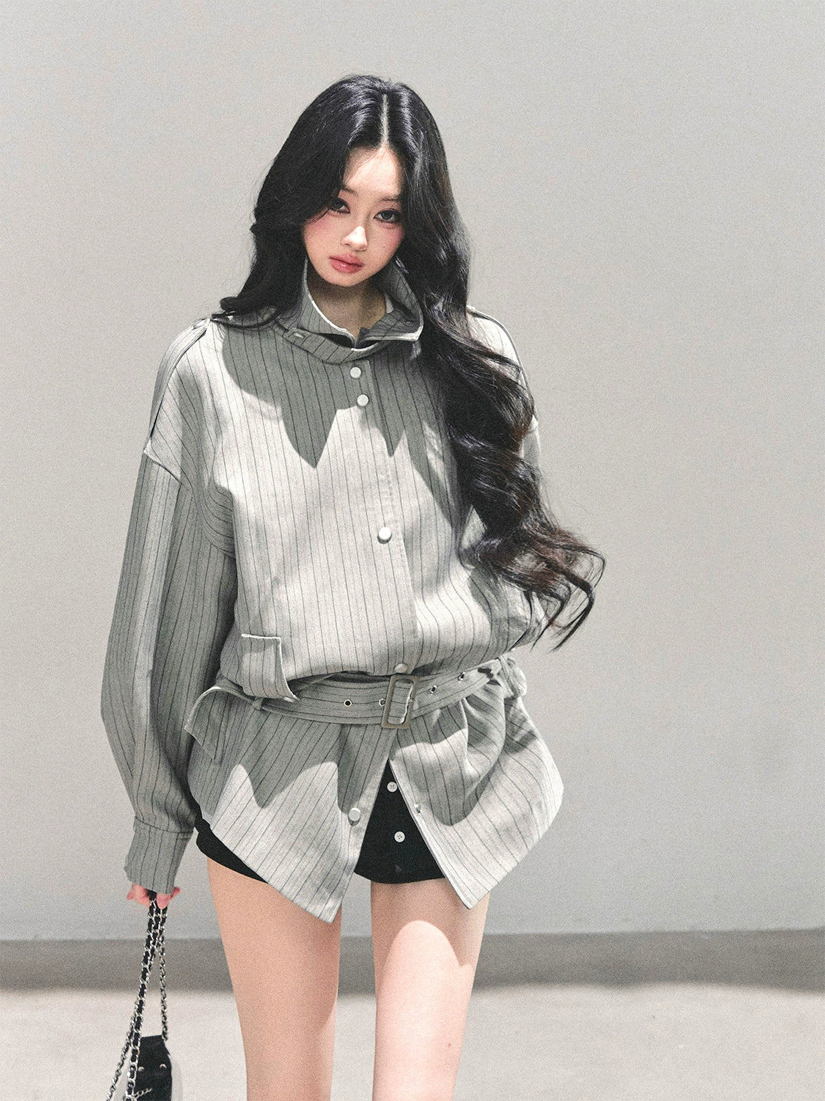 Autumn Striped Slimming Jacket