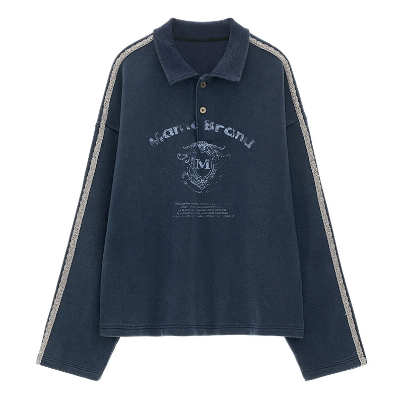 American Style Polo Sweatshirt