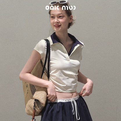 Vintage Lace Poncho Polo Skirt Set-Up