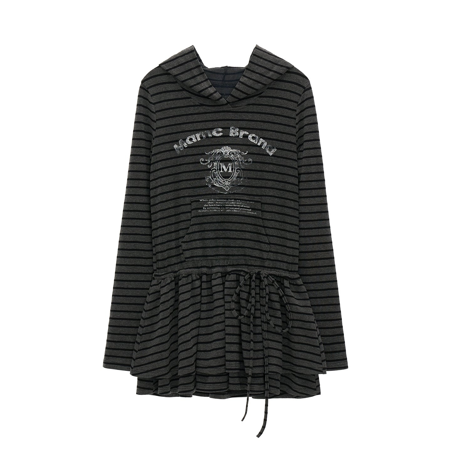 Striped Hoodue Tunic Top