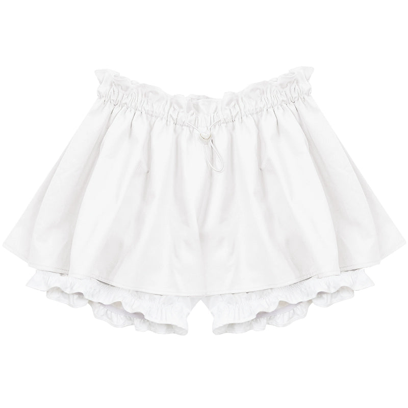 High-Waist Fungus A-Line Skirt Shorts