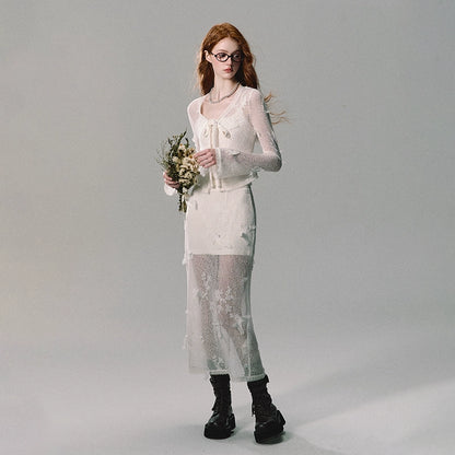 Three-Dimensional Flower Knitted Set-Up