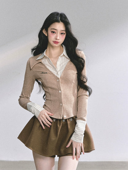 Autumn Striped Polo Shirt