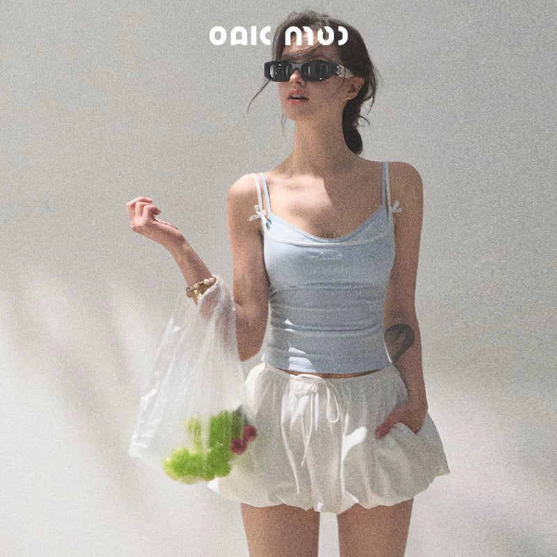 Stretch Chambray Camisole Set