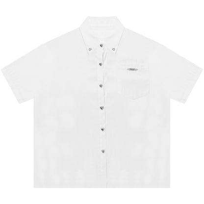 White Short Sleeve Top