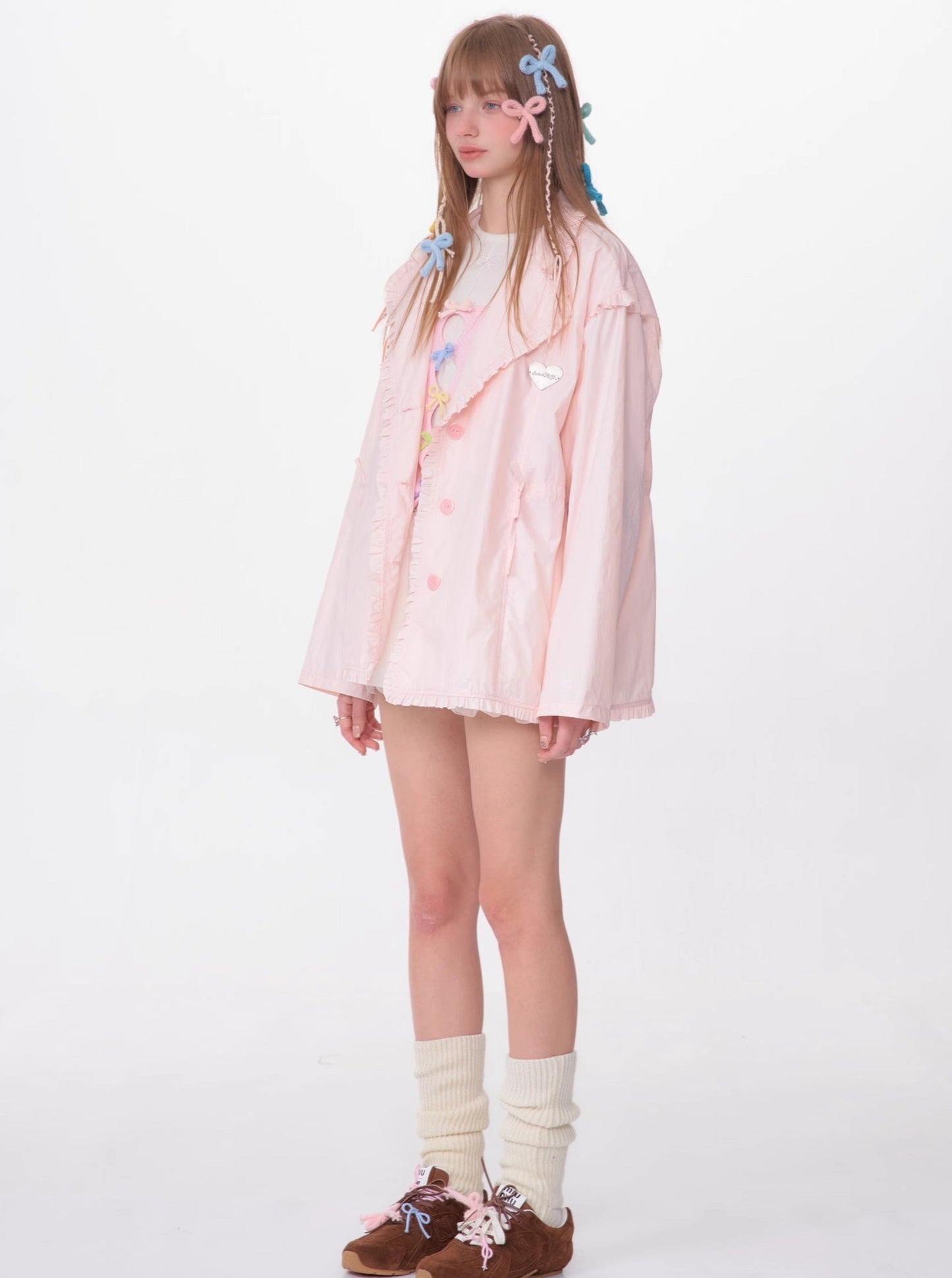 Loose Drawstring Retro Jacket